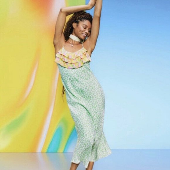 Rixo x Target Collaboration Leopard & Floral Print Spaghetti Strap Maxi Dress - Picture 6 of 6